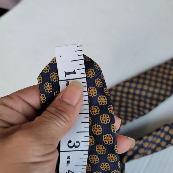 brooks brothers makers Silk tie Blue Dot Print  Made In England - Picture 4 of 6